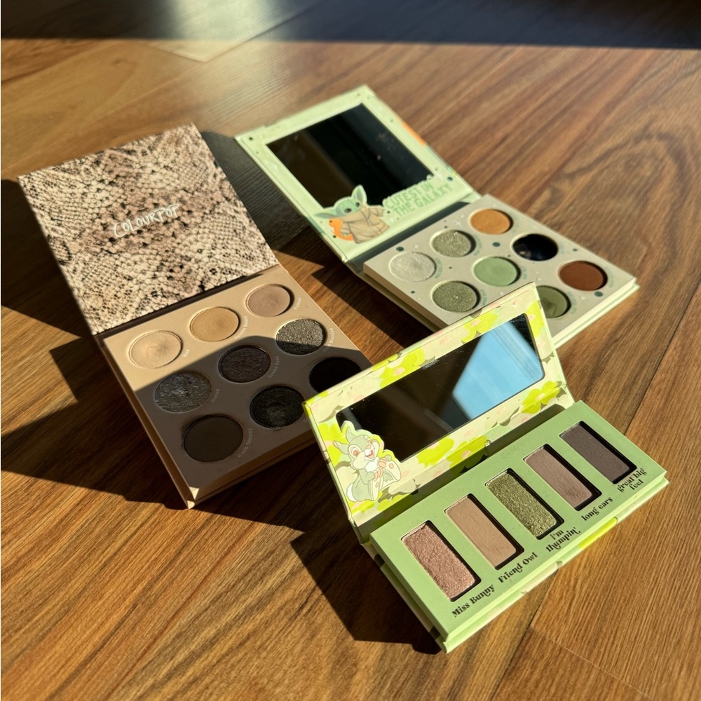 Colourpop eyeshadow palette bundle